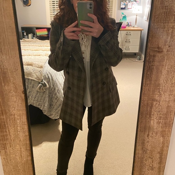 Free People Ashby Blazer in Black Combo - Picture 10 of 11